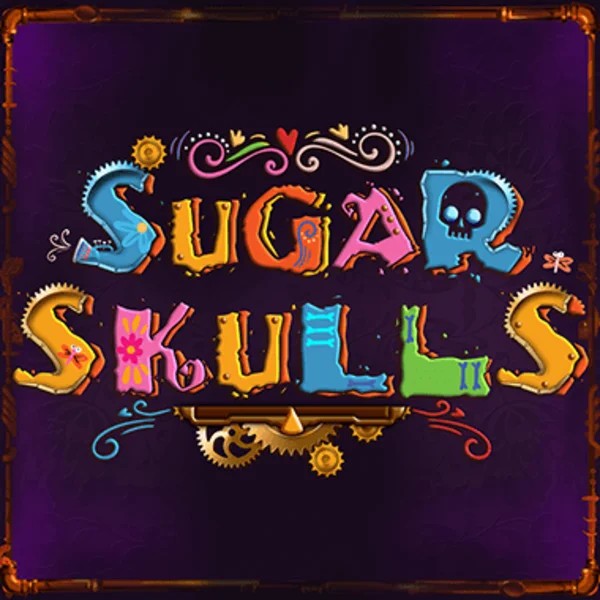 Logo of Sugar Skulls from Booming Games at Spinjo Casino